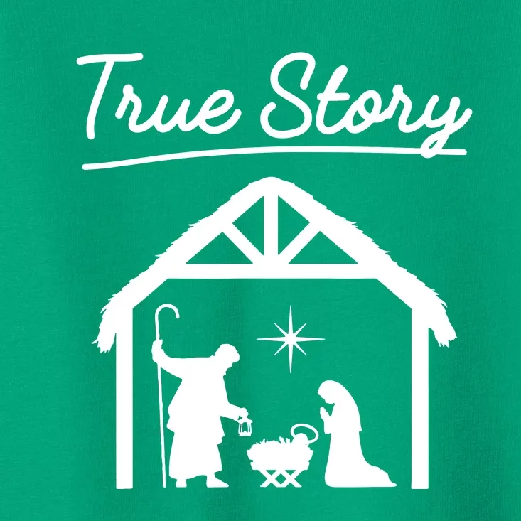 Christmas Manger Nativity Scene True Story Wise Toddler T-Shirt