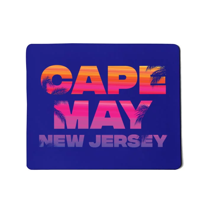 Cape May Nj Rainbow Souvenir Colorful Sunset Family Trip Gift Mousepad