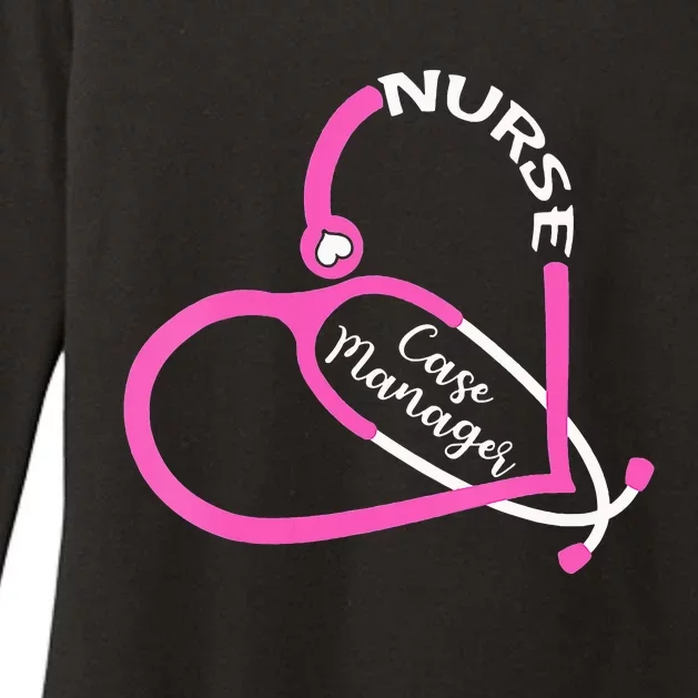 Case Manager Nurse Stethoscope Heart Love RN Nursing Womens CVC Long Sleeve Shirt