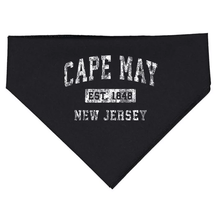 Cape May New Jersey Nj Vintage Established Sports USA-Made Doggie Bandana