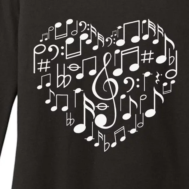 Cool Music Note Art For  Music Musical Note Lover Womens CVC Long Sleeve Shirt