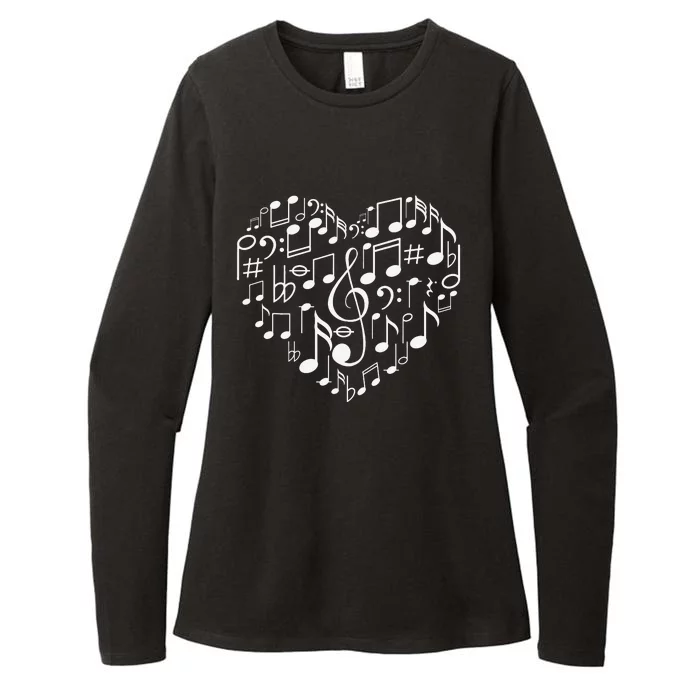 Cool Music Note Art For  Music Musical Note Lover Womens CVC Long Sleeve Shirt