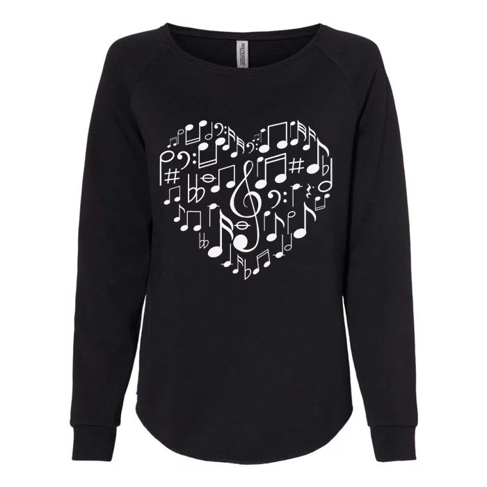 Cool Music Note Art For  Music Musical Note Lover Womens California Wash Sweatshirt