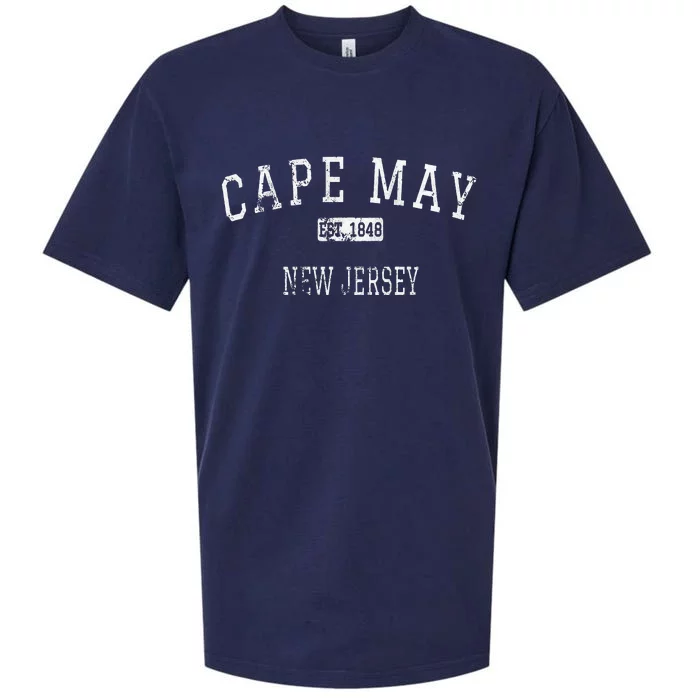 Cape May New Jersey Nj Vintage Sueded Cloud Jersey T-Shirt