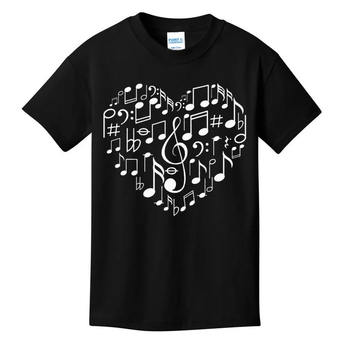 Cool Music Note Art For Men Women Music Musical Note Lover Kids T-Shirt