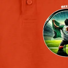 Cool Mexico National Soccer Team With Flag Dry Zone Grid Performance Polo