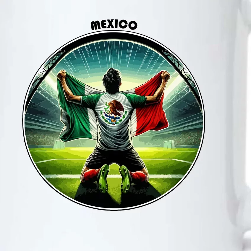 Cool Mexico National Soccer Team With Flag Black Color Changing Mug