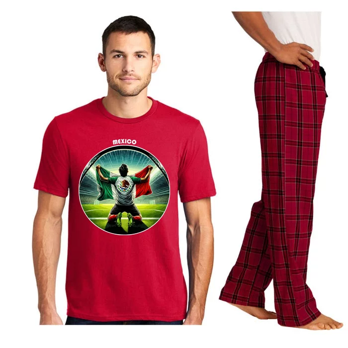 Cool Mexico National Soccer Team With Flag Pajama Set