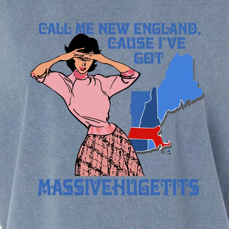 Call Me New England Cause Ive Got Massivechusetts Garment-Dyed Women's Muscle Tee