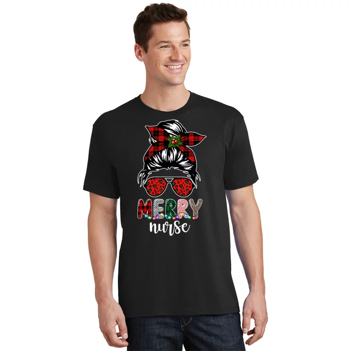 Cute Merry Nurse Christmas T-Shirt