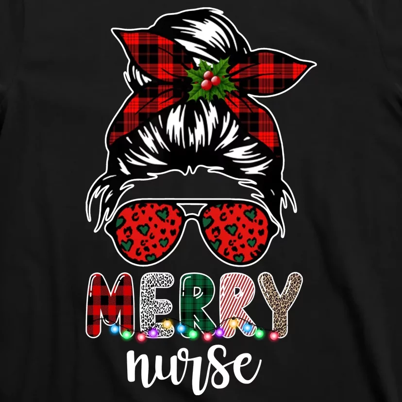 Cute Merry Nurse Christmas T-Shirt