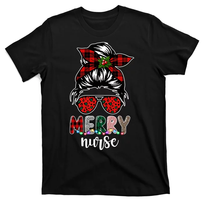 Cute Merry Nurse Christmas T-Shirt