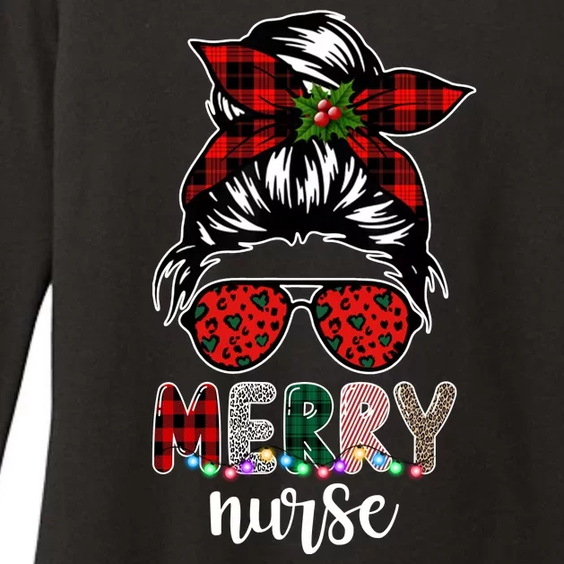 Cute Merry Nurse Christmas Womens CVC Long Sleeve Shirt