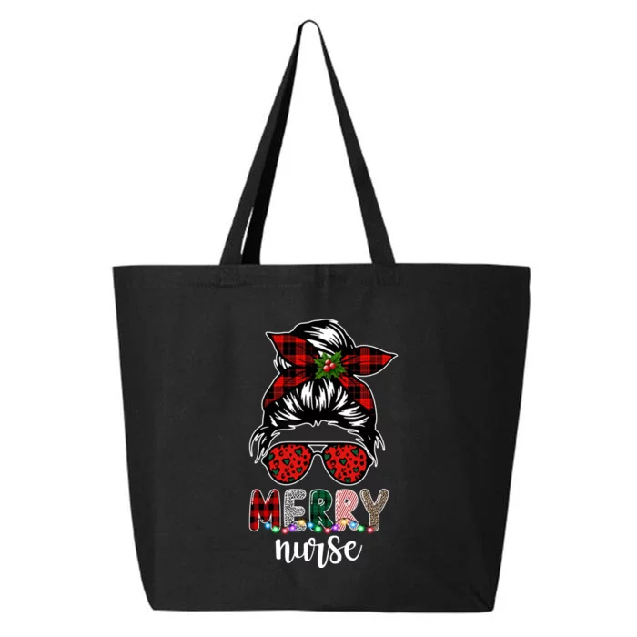 Cute Merry Nurse Christmas 25L Jumbo Tote