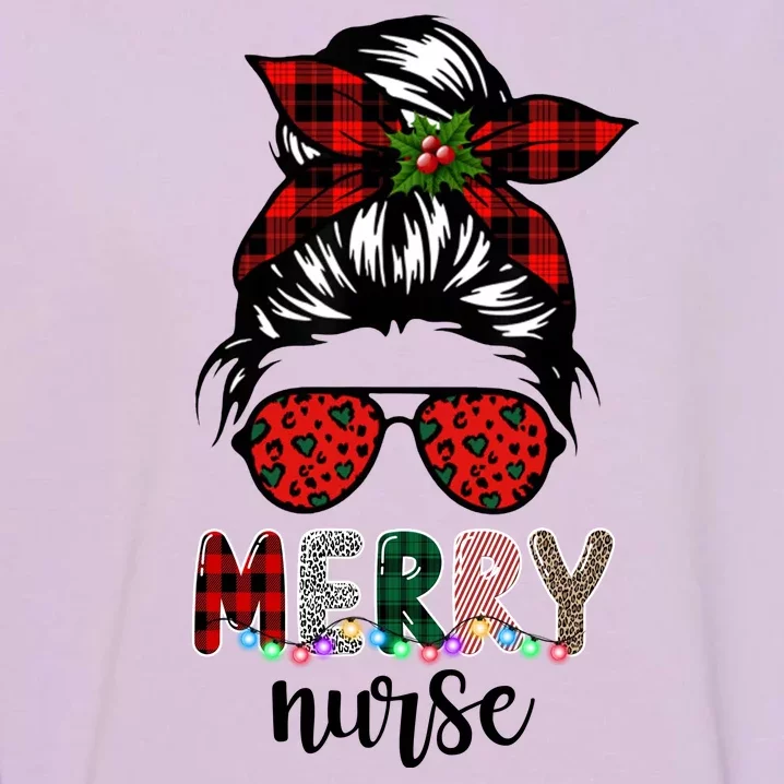 Cute Merry Nurse Christmas Garment-Dyed Sweatshirt