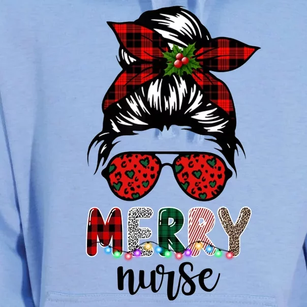 Cute Merry Nurse Christmas Unisex Surf Hoodie