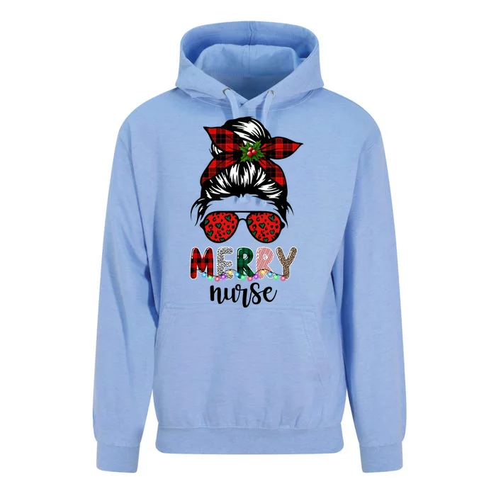 Cute Merry Nurse Christmas Unisex Surf Hoodie