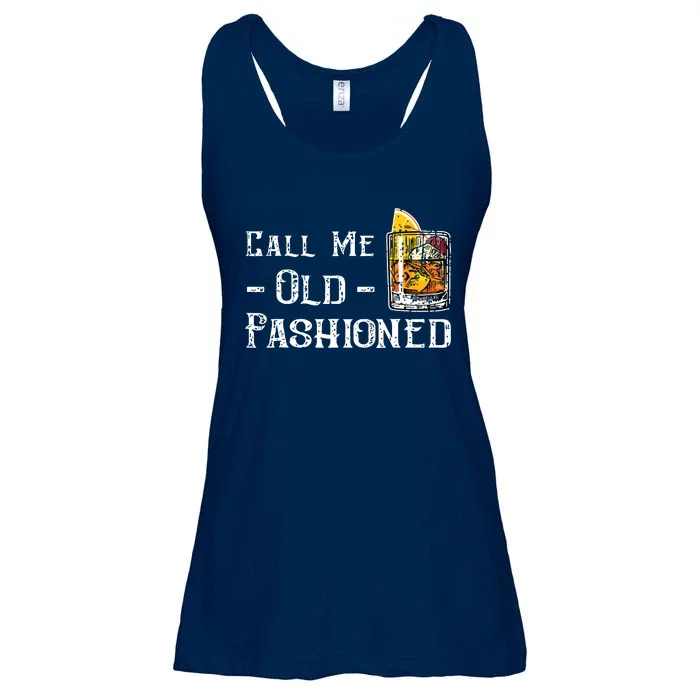 Call Me Old Fashioned Vintage Whiskey Lover Gift Ladies Essential Flowy Tank