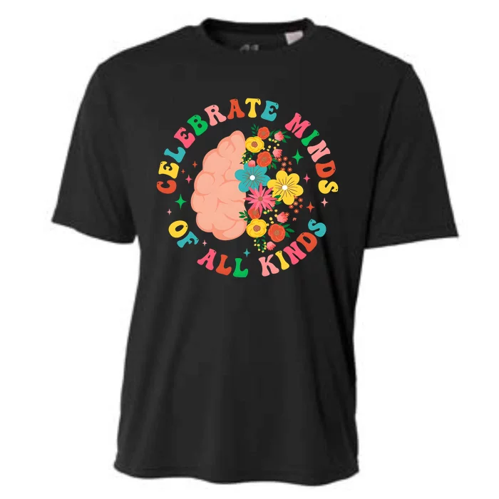 Celebrate Minds Of All Kinds Floral Cooling Performance Crew T-Shirt