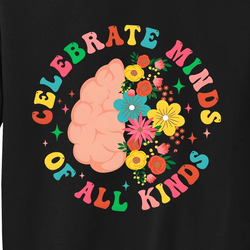 Celebrate Minds Of All Kinds Floral Tall Sweatshirt