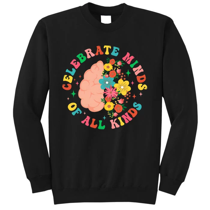 Celebrate Minds Of All Kinds Floral Tall Sweatshirt