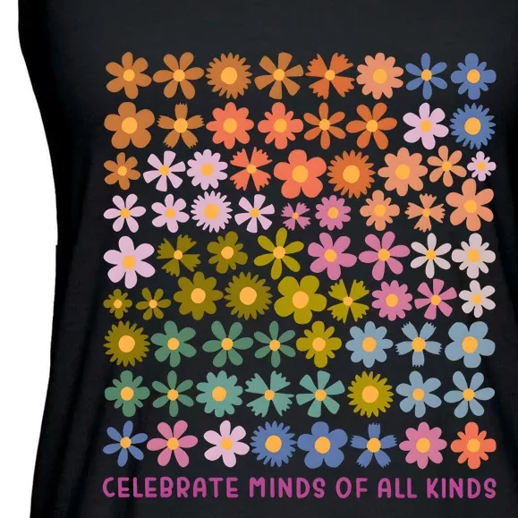 Celebrate Minds Of All Kinds Neurodiversity Ladies Essential Flowy Tank