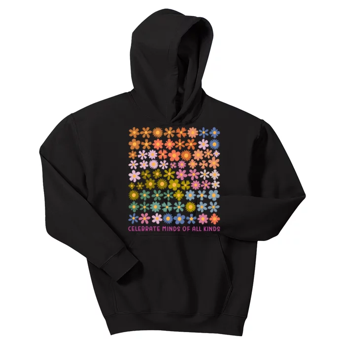 Celebrate Minds Of All Kinds Neurodiversity Kids Hoodie