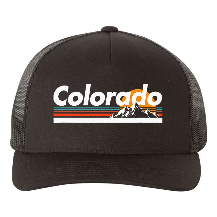 Colorado Mountain Outdoor Retro Landscape Yupoong Adult 5-Panel Trucker Hat