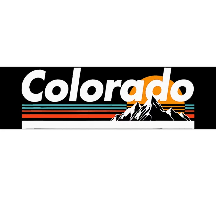 Colorado Mountain Outdoor Retro Landscape Bumper Sticker