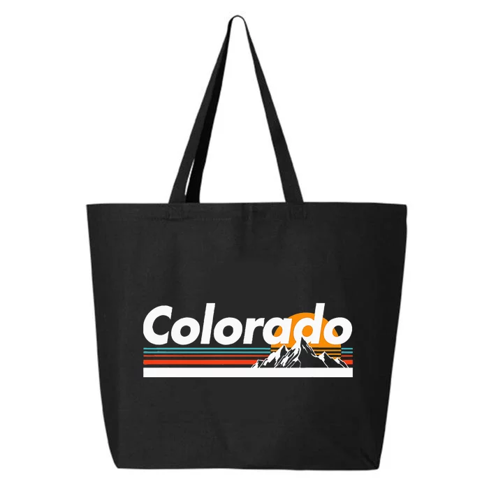 Colorado Mountain Outdoor Retro Landscape 25L Jumbo Tote