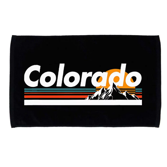 Colorado Mountain Outdoor Retro Landscape Microfiber Hand Towel