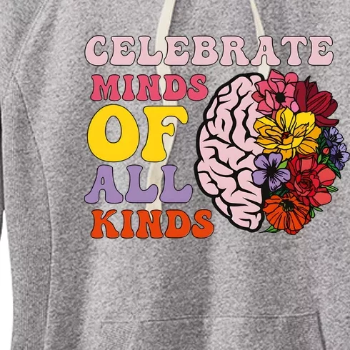 Celebrate Minds Of All Kinds Women's Fleece Hoodie