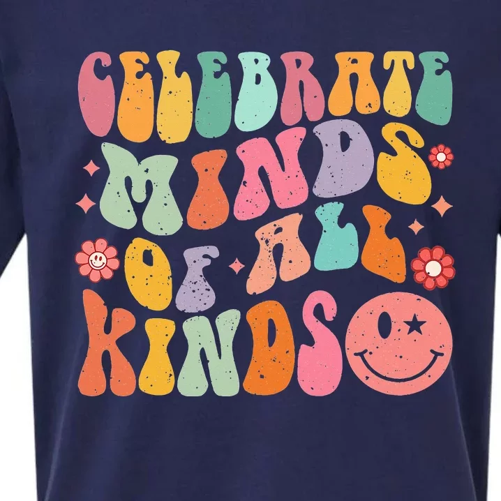 Celebrate Minds of All Kinds Neurodiversity Autism Awareness Sueded Cloud Jersey T-Shirt