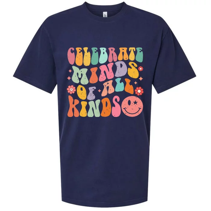 Celebrate Minds of All Kinds Neurodiversity Autism Awareness Sueded Cloud Jersey T-Shirt