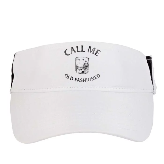 Call Me Old Fashioned Cocktail Glass Adult Drive Performance Visor