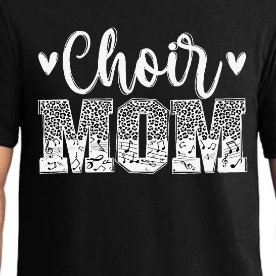 Choir Mom Of A Choir Member Leopard Choir Mother Pajama Set