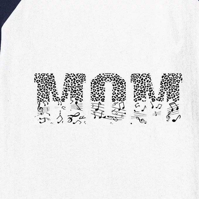 Choir Mom Of A Choir Member Leopard Choir Mother Baseball Sleeve Shirt