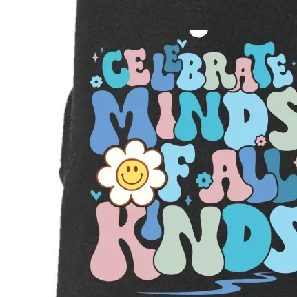 Celebrate Minds Of All Kinds Neurodiversity Doggie 3-End Fleece Hoodie