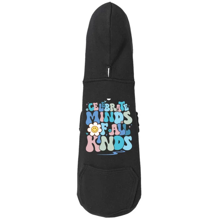 Celebrate Minds Of All Kinds Neurodiversity Doggie 3-End Fleece Hoodie