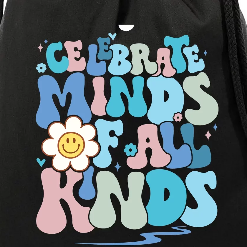 Celebrate Minds Of All Kinds Neurodiversity Drawstring Bag