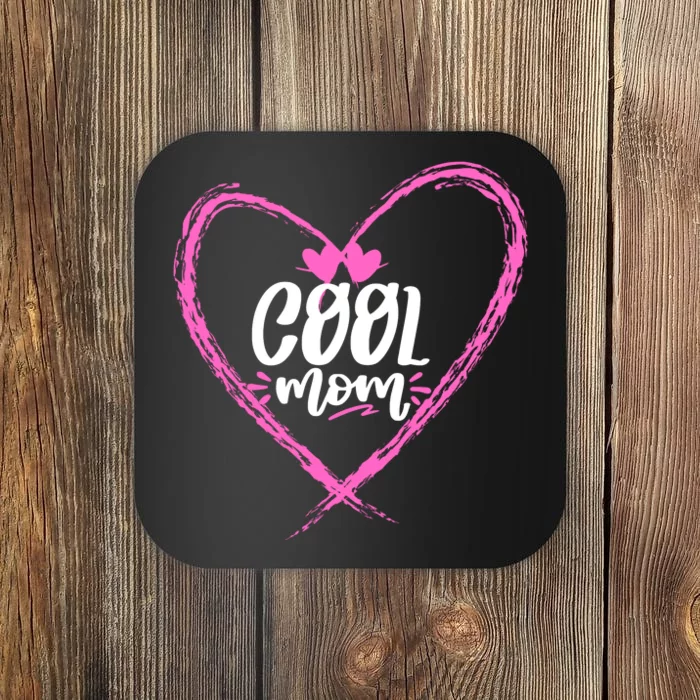 Cool Moms Official Club Member Funny Cute Coaster