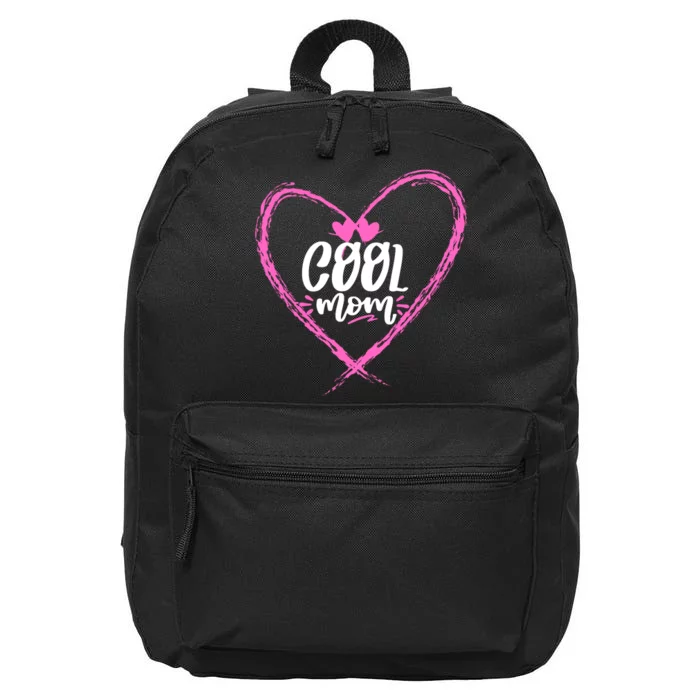 Cool Moms Official Club Member Funny Cute 16 in Basic Backpack