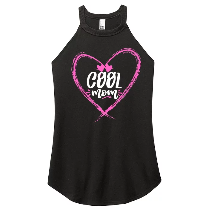 Cool Moms Official Club Member Funny Cute Women’s Perfect Tri Rocker Tank