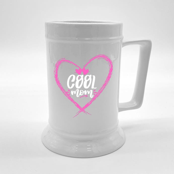 Cool Moms Official Club Member Funny Cute Front & Back Beer Stein