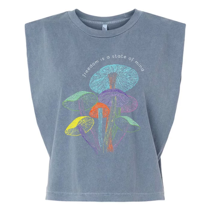 Colourful mushrooms of imagination Garment-Dyed Women's Muscle Tee