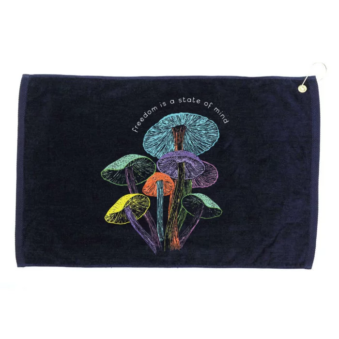 Colourful mushrooms of imagination Grommeted Golf Towel