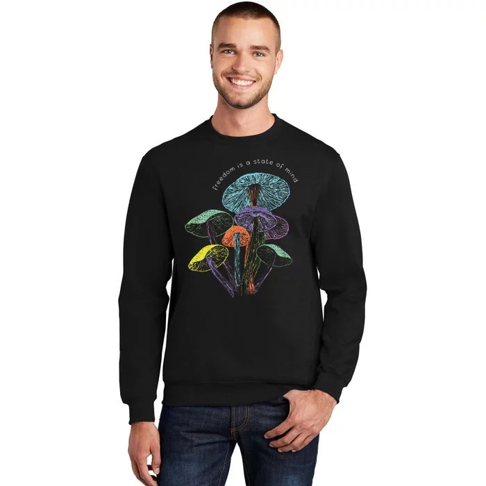 Colourful Mushrooms Of Imagination Tall Sweatshirt