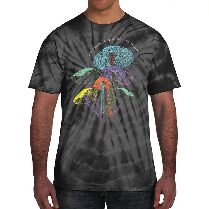 Colourful Mushrooms Of Imagination Tie-Dye T-Shirt