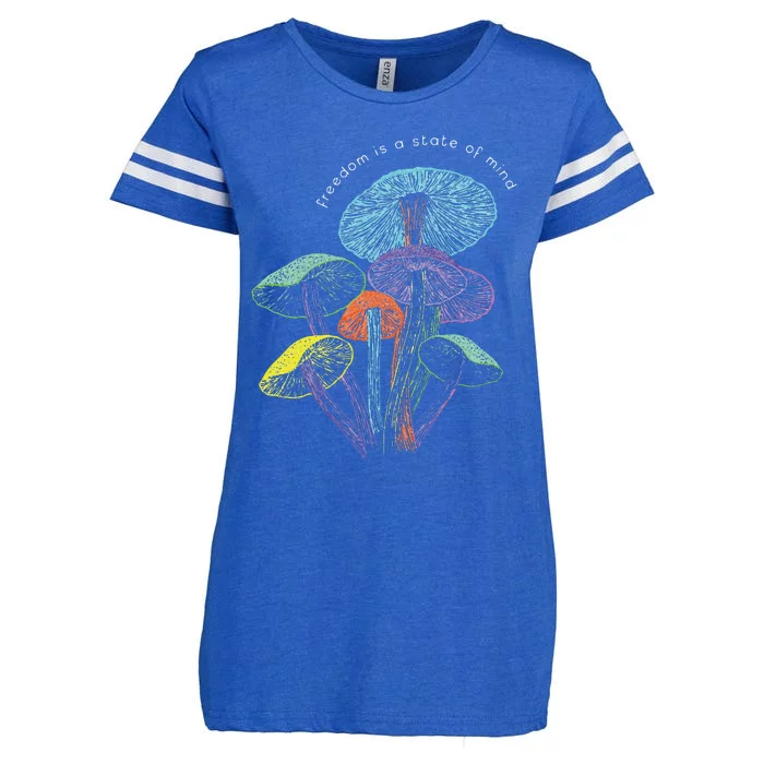 Colourful Mushrooms Of Imagination Enza Ladies Jersey Football T-Shirt