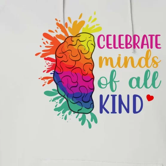 Celebrate Minds Of All Kind Neurodiversity Brain Performance Fleece Hoodie